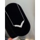 Ruif Jewelry Classic Design 18K White Gold Natural Diamond Necklace Wholesale price necklace