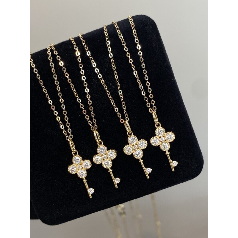 Ruif Jewelry Classic Design 18K Yellow Gold 0.25ct Natural Diamond Necklace Wholesale price necklace