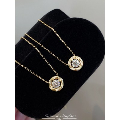 Ruif Jewelry Classic Design 18K Yellow Gold 0.55ct Natural Diamond Necklace Wholesale price necklace