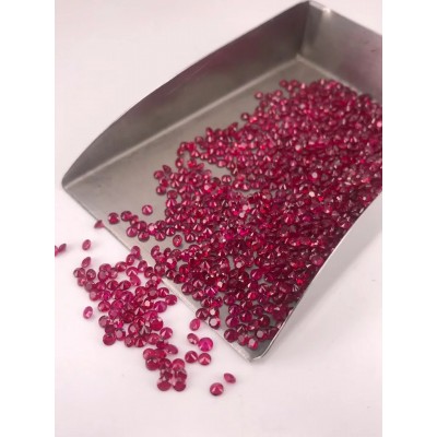 Ruif Jewelry Natural Ruby High Quality Gemstone Round 0.8-2.0mm for Jewelry Making or Diy Jewelry