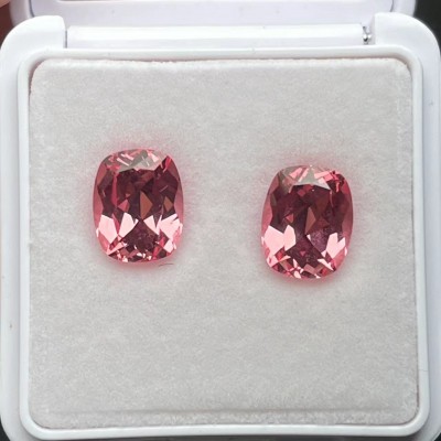 Ruif Jewelry Cushion Cut Lab Grown Papalacha Lab Grown Gemstone Loose Gemstone for Diy Jewelry