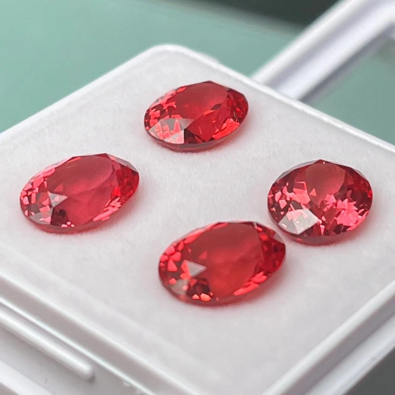 Ruif Jewelry Popular Oval ShapeLab Grown Papalacha Lab Grown Saaphire Loose Stones For Diy Jewelry Ruif Jewelry Popular Oval ShapeLab Grown Papalacha Lab Grown Saaphire Loose Stones For Diy Jewelry