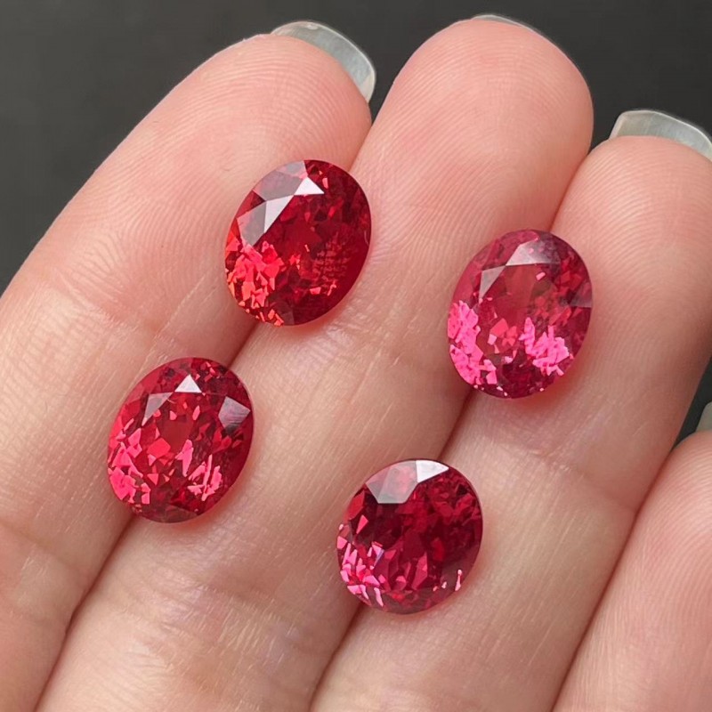 Ruif Jewelry Popular Oval ShapeLab Grown Papalacha Lab Grown Saaphire Loose Stones For Diy Jewelry Ruif Jewelry Popular Oval ShapeLab Grown Papalacha Lab Grown Saaphire Loose Stones For Diy Jewelry
