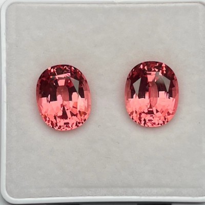 Ruif Jewelry Popular Oval ShapeLab Grown Papalacha Lab Grown Saaphire Loose Stones For Diy Jewelry