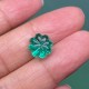 Pirmiana 7-10mm Cute Pumpkin Shape Lab Grown Emerald Custom Made Gemstone 