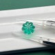 Pirmiana 7mm/10mm Cute Pumpkin Shape Lab Grown Emerald Custom Made Gemstone 