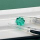 Pirmiana 7mm/10mm Cute Pumpkin Shape Lab Grown Emerald Custom Made Gemstone 