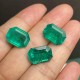 Ruif Jewelry Top Quality 10x14mm Big Corner Emerald Cut Lab Grown Emeralds Columbia Color Loose Gemstone for Diy Jewelry Making