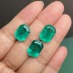 Ruif Jewelry Top Quality 10x14mm Big Corner Emerald Cut Lab Grown Emeralds Columbia Color Loose Gemstone for Diy Jewelry Making