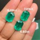 Ruif Jewelry Top Quality 10x14mm Big Corner Emerald Cut Lab Grown Emeralds Columbia Color Loose Gemstone for Diy Jewelry Making