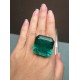 Pirmiana Big Size Asscher Cut 27x27mm90ct Lab Grown Emeralds with Inclushions Like Natural Emerald Gemstone for Jewelry Making Pirmiana Big Size Asscher Cut 27x27mm90ct Lab Grown Emeralds with Inclushions Like Natural Emerald Gemstone for Jewelry Making
