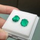 Ruif Jewelry Top Quality 9x11mm Big Corner Emerald Cut Lab Grown Emeralds Columbia Color Loose Gemstone for Diy Jewelry Making