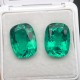 Ruif Jewelry Top Quality 12x16mm Cushion Cut Lab Grown Emeralds Columbia Color Loose Gemstone for Diy Jewelry Making