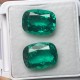 Ruif Jewelry Top Quality 12x16mm Cushion Cut Lab Grown Emeralds Columbia Color Loose Gemstone for Diy Jewelry Making