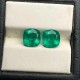 Ruif Jewelry Top Quality 9x9mm5.995ct/pair  Cushion Cut Lab Grown Emeralds Columbia Color Loose Gemstone for Diy Jewelry Making