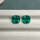 Ruif Jewelry Top Quality 9x9mm5.995ct/pair  Cushion Cut Lab Grown Emeralds Columbia Color Loose Gemstone for Diy Jewelry Making