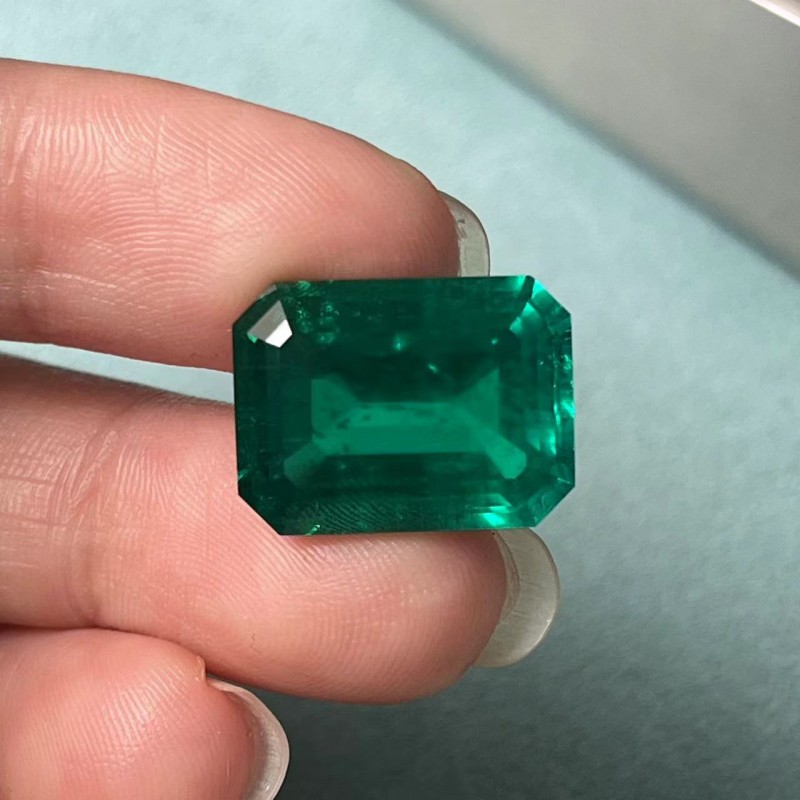 Pirmiana Big Size 11ct Emerald Cut 12x16mm Lab Grown Emeralds with Inclushions Like Natural Emerald Gemstone for Jewelry Making Pirmiana Big Size 11ct Emerald Cut 12x16mm Lab Grown Emeralds with Inclushions Like Natural Emerald Gemstone for Jewelry Making