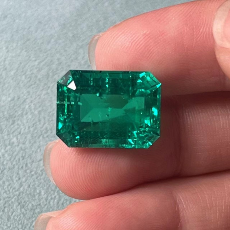 Pirmiana Big Size 11.195ct Emerald Cut 12x16mm Lab Grown Emeralds with Inclushions Like Natural Emerald Gemstone for Jewelry Making Pirmiana Big Size 11.195ct Emerald Cut 12x16mm Lab Grown Emeralds with Inclushions Like Natural Emerald Gemstone for Jewelry Making