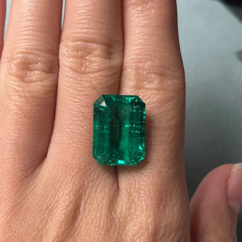 Pirmiana Big Size 11.195ct Emerald Cut 12x16mm Lab Grown Emeralds with Inclushions Like Natural Emerald Gemstone for Jewelry Making Pirmiana Big Size 11.195ct Emerald Cut 12x16mm Lab Grown Emeralds with Inclushions Like Natural Emerald Gemstone for Jewelry Making
