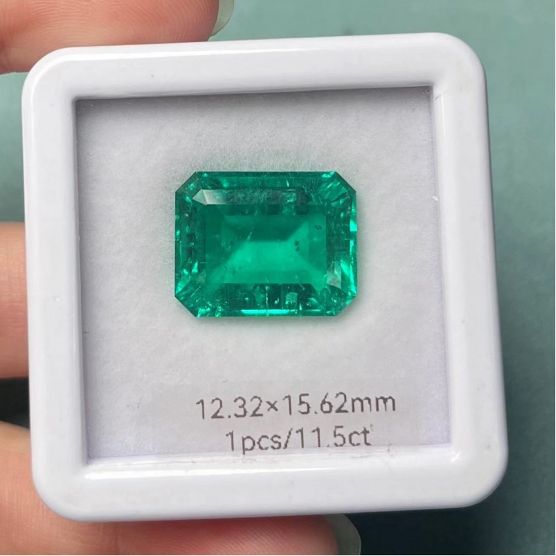 Pirmiana Big Size 11.5ct Emerald Cut 12.32x15.62mm Lab Grown Emeralds with Inclushions Like Natural Emerald Gemstone for Jewelry Making Pirmiana Big Size 11.5ct Emerald Cut 12.32x15.62mm Lab Grown Emeralds with Inclushions Like Natural Emerald Gemstone for Jewelry Making