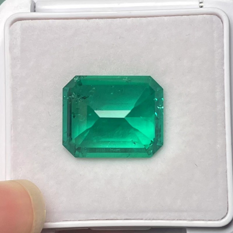 Pirmiana Big Size 11.6ct Emerald Cut 13x16mm Lab Grown Emeralds with Inclushions Like Natural Emerald Gemstone for Jewelry Making Pirmiana Big Size 11.6ct Emerald Cut 13x16mm Lab Grown Emeralds with Inclushions Like Natural Emerald Gemstone for Jewelry Making