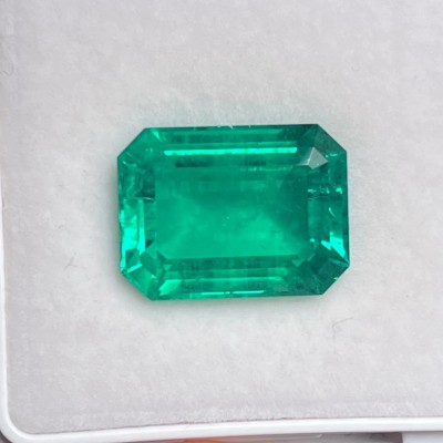 Pirmiana Big Size 11.72ct  Emerald Cut 11.98x15.92mm Lab Grown Emeralds with Inclushions Like Natural Emerald Gemstone for Jewelry Making