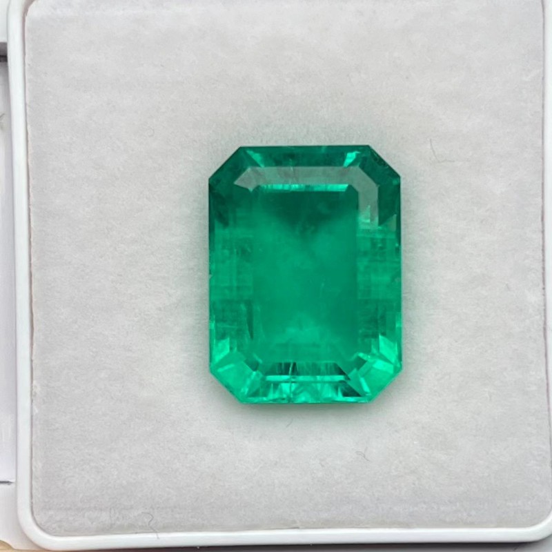 Pirmiana Big Size 11.72ct Emerald Cut 11.98x15.92mm Lab Grown Emeralds with Inclushions Like Natural Emerald Gemstone for Jewelry Making Pirmiana Big Size 11.72ct Emerald Cut 11.98x15.92mm Lab Grown Emeralds with Inclushions Like Natural Emerald Gemstone for Jewelry Making