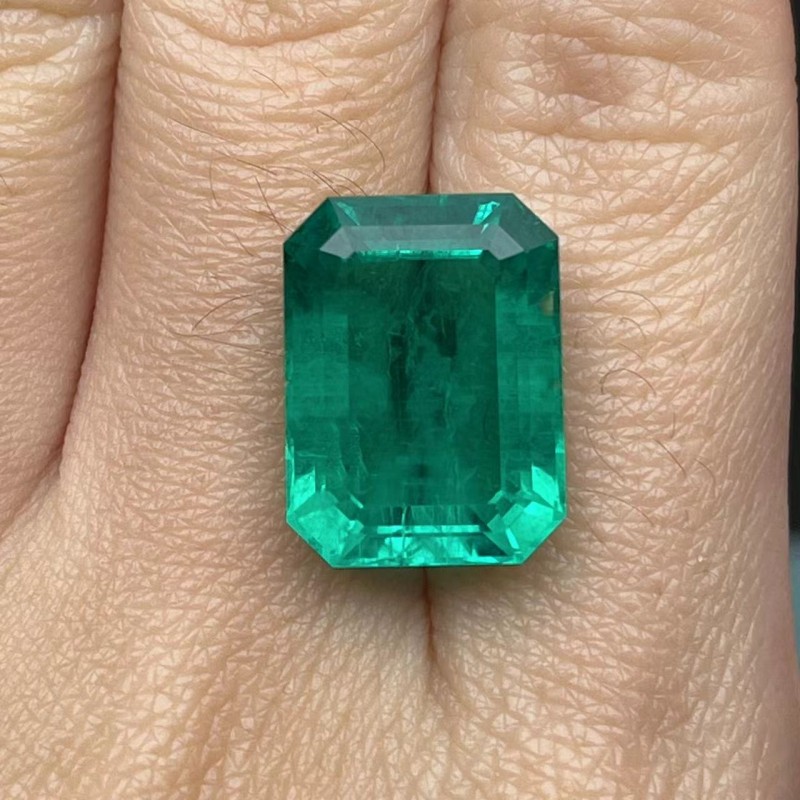 Pirmiana Big Size 11.72ct Emerald Cut 11.98x15.92mm Lab Grown Emeralds with Inclushions Like Natural Emerald Gemstone for Jewelry Making Pirmiana Big Size 11.72ct Emerald Cut 11.98x15.92mm Lab Grown Emeralds with Inclushions Like Natural Emerald Gemstone for Jewelry Making