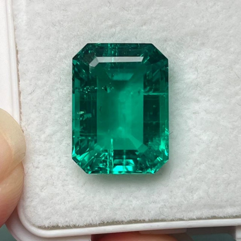 Pirmiana Big Size 11.73ct Emerald Cut 12x16mm Lab Grown Emeralds with Inclushions Like Natural Emerald Gemstone for Jewelry Making Pirmiana Big Size 11.73ct Emerald Cut 12x16mm Lab Grown Emeralds with Inclushions Like Natural Emerald Gemstone for Jewelry Making