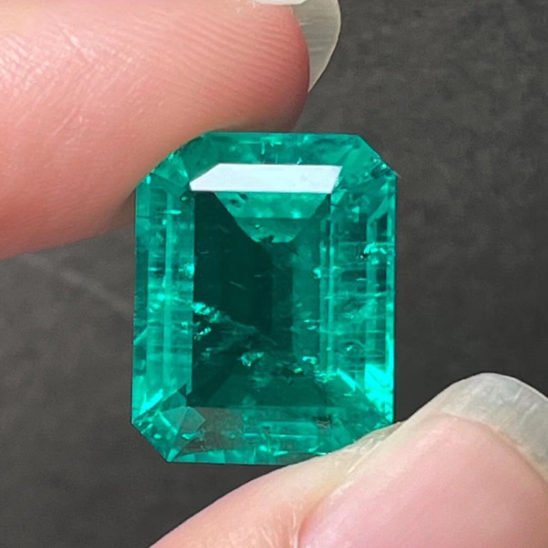 Pirmiana Big Size 11.5ct Emerald Cut 12x16mm Lab Grown Emeralds with Inclushions Like Natural Emerald Gemstone for Jewelry Making Pirmiana Big Size 11.5ct Emerald Cut 12x16mm Lab Grown Emeralds with Inclushions Like Natural Emerald Gemstone for Jewelry Making