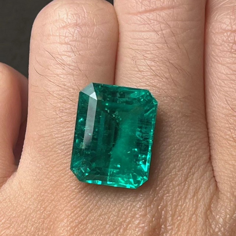 Pirmiana Big Size 11.5ct Emerald Cut 12x16mm Lab Grown Emeralds with Inclushions Like Natural Emerald Gemstone for Jewelry Making Pirmiana Big Size 11.5ct Emerald Cut 12x16mm Lab Grown Emeralds with Inclushions Like Natural Emerald Gemstone for Jewelry Making