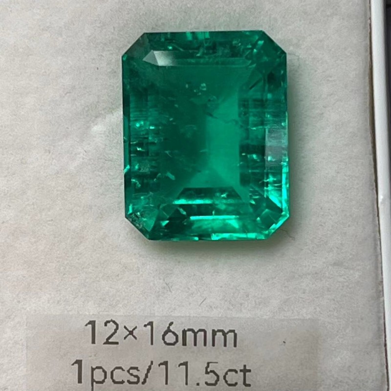 Pirmiana Big Size 11.5ct Emerald Cut 12x16mm Lab Grown Emeralds with Inclushions Like Natural Emerald Gemstone for Jewelry Making Pirmiana Big Size 11.5ct Emerald Cut 12x16mm Lab Grown Emeralds with Inclushions Like Natural Emerald Gemstone for Jewelry Making