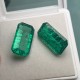 Pirmiana Big Size Emerald Cut 12x22mm 2pcs 32.7ct Lab Grown Emeralds with Inclushions Like Natural Emerald Gemstone for Jewelry Making Pirmiana Big Size Emerald Cut 12x22mm 2pcs 32.7ct Lab Grown Emeralds with Inclushions Like Natural Emerald Gemstone for Jewelry Making