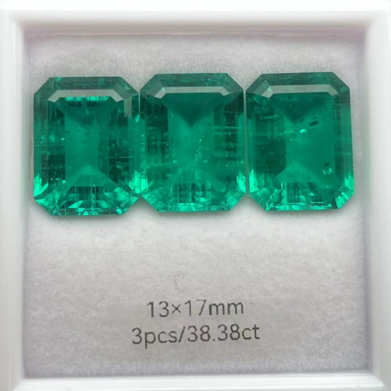 Pirmiana Big Size Emerald Cut 13x17mm Lab Grown Emeralds with Inclushions Like Natural Emerald Gemstone for Jewelry Making Pirmiana Big Size Emerald Cut 13x17mm Lab Grown Emeralds with Inclushions Like Natural Emerald Gemstone for Jewelry Making