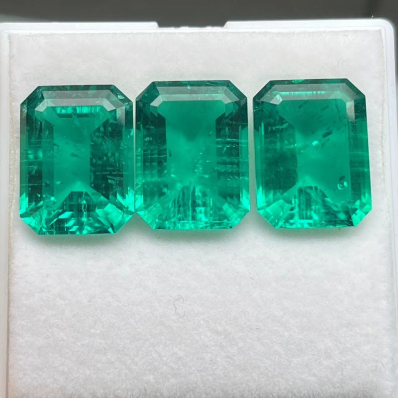 Pirmiana Big Size Emerald Cut 13x17mm Lab Grown Emeralds with Inclushions Like Natural Emerald Gemstone for Jewelry Making Pirmiana Big Size Emerald Cut 13x17mm Lab Grown Emeralds with Inclushions Like Natural Emerald Gemstone for Jewelry Making
