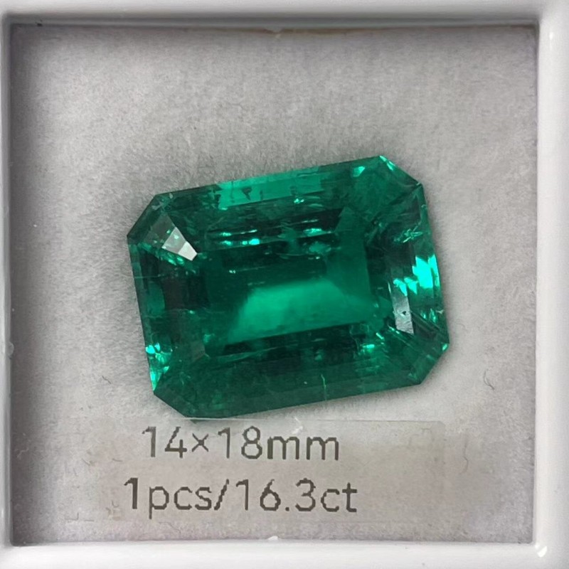 Pirmiana Big Size 16.3ct Emerald Cut 14x18mm Lab Grown Emeralds with Inclushions Like Natural Emerald Gemstone for Jewelry Making Pirmiana Big Size 16.3ct Emerald Cut 14x18mm Lab Grown Emeralds with Inclushions Like Natural Emerald Gemstone for Jewelry Making