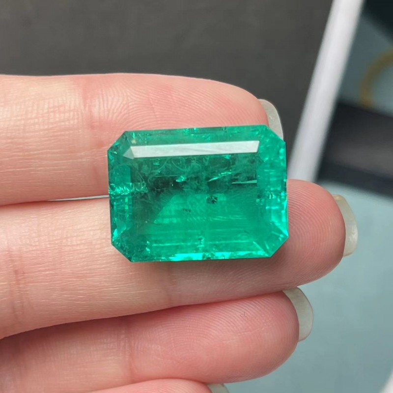 Pirmiana Big Size 18.45ct Emerald Cut 14.5x19.5mm Lab Grown Emeralds with Inclushions Like Natural Emerald Gemstone for Jewelry Making Pirmiana Big Size 18.45ct Emerald Cut 14.5x19.5mm Lab Grown Emeralds with Inclushions Like Natural Emerald Gemstone for Jewelry Making