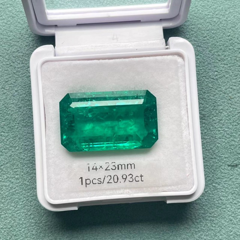 Pirmiana Big Size 20.93ct Emerald Cut 14x23mm Lab Grown Emeralds with Inclushions Like Natural Emerald Gemstone for Jewelry Making Pirmiana Big Size 20.93ct Emerald Cut 14x23mm Lab Grown Emeralds with Inclushions Like Natural Emerald Gemstone for Jewelry Making