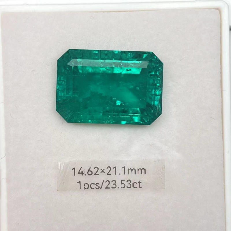 Pirmiana Big Size 22.53ct Emerald Cut 14.62x21.1mm Lab Grown Emeralds with Inclushions Like Natural Emerald Gemstone for Jewelry Making Pirmiana Big Size 22.53ct Emerald Cut 14.62x21.1mm Lab Grown Emeralds with Inclushions Like Natural Emerald Gemstone for Jewelry Making