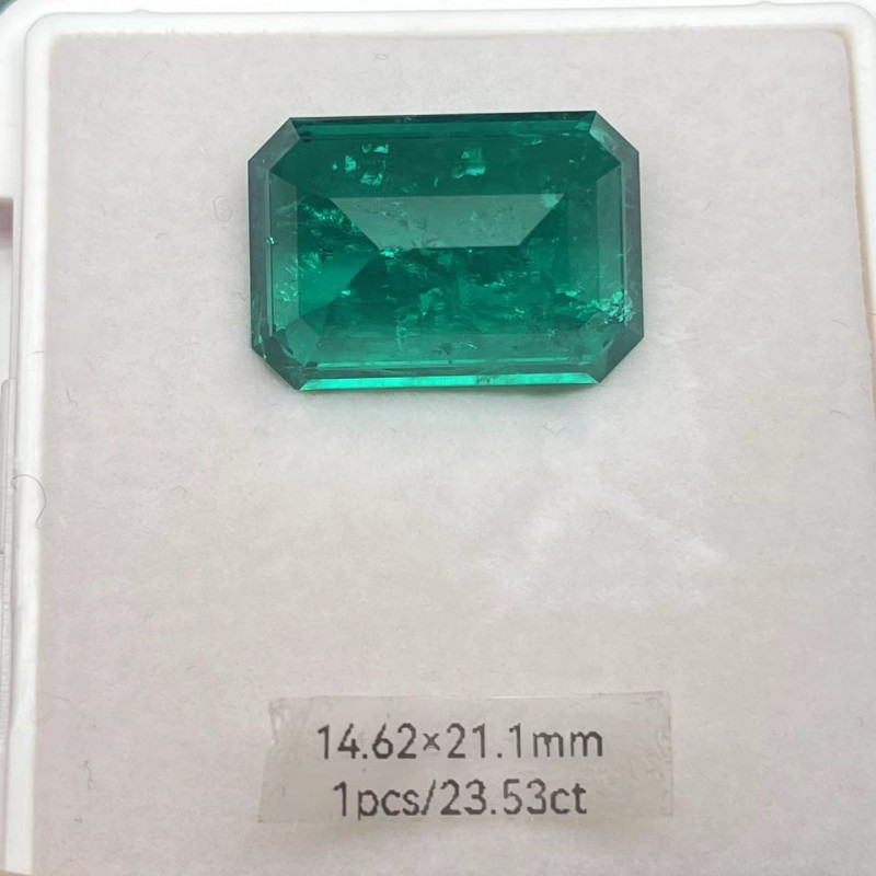 Pirmiana Big Size 22.53ct Emerald Cut 14.62x21.1mm Lab Grown Emeralds with Inclushions Like Natural Emerald Gemstone for Jewelry Making Pirmiana Big Size 22.53ct Emerald Cut 14.62x21.1mm Lab Grown Emeralds with Inclushions Like Natural Emerald Gemstone for Jewelry Making