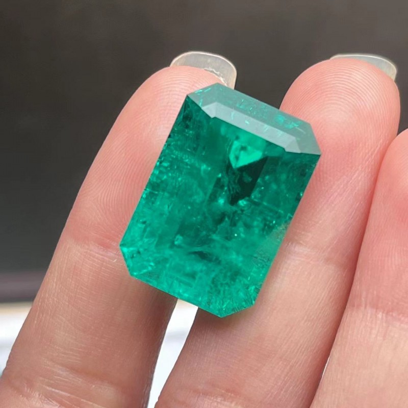Pirmiana Big Size 22.53ct Emerald Cut 14.62x21.1mm Lab Grown Emeralds with Inclushions Like Natural Emerald Gemstone for Jewelry Making Pirmiana Big Size 22.53ct Emerald Cut 14.62x21.1mm Lab Grown Emeralds with Inclushions Like Natural Emerald Gemstone for Jewelry Making