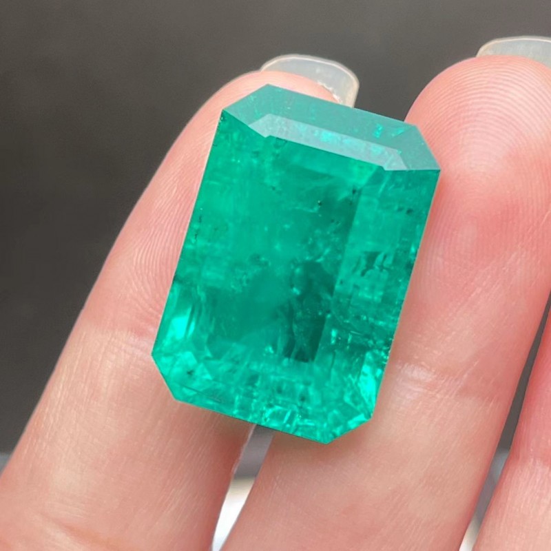 Pirmiana Big Size 22.53ct Emerald Cut 14.62x21.1mm Lab Grown Emeralds with Inclushions Like Natural Emerald Gemstone for Jewelry Making Pirmiana Big Size 22.53ct Emerald Cut 14.62x21.1mm Lab Grown Emeralds with Inclushions Like Natural Emerald Gemstone for Jewelry Making