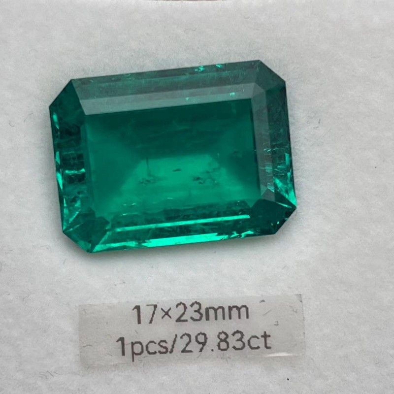 Pirmiana Big Size 29.83ct Emerald Cut 17x23mm Lab Grown Emeralds with Inclushions Like Natural Emerald Gemstone for Jewelry Making Pirmiana Big Size 29.83ct Emerald Cut 17x23mm Lab Grown Emeralds with Inclushions Like Natural Emerald Gemstone for Jewelry Making