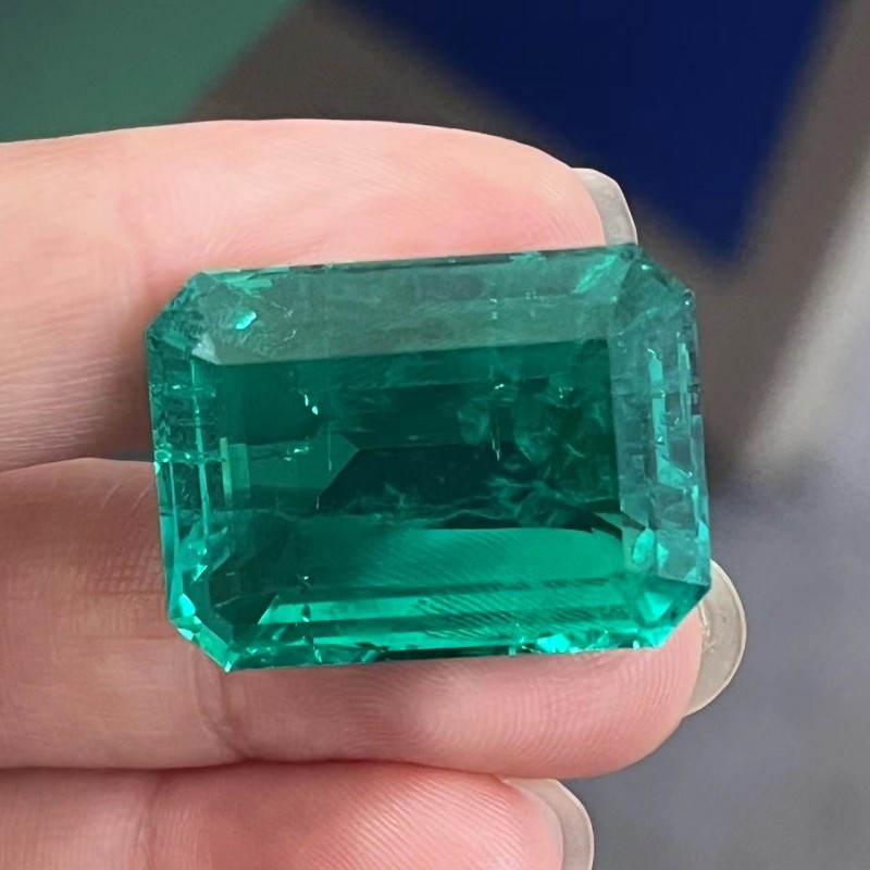 Pirmiana Big Size 29.83ct Emerald Cut 17x23mm Lab Grown Emeralds with Inclushions Like Natural Emerald Gemstone for Jewelry Making Pirmiana Big Size 29.83ct Emerald Cut 17x23mm Lab Grown Emeralds with Inclushions Like Natural Emerald Gemstone for Jewelry Making