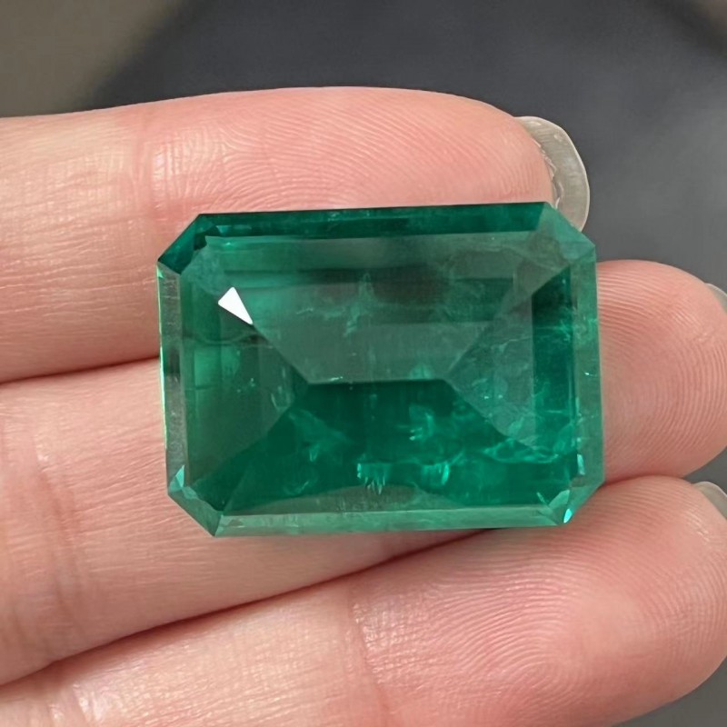 Pirmiana Big Size 29.83ct Emerald Cut 17x23mm Lab Grown Emeralds with Inclushions Like Natural Emerald Gemstone for Jewelry Making Pirmiana Big Size 29.83ct Emerald Cut 17x23mm Lab Grown Emeralds with Inclushions Like Natural Emerald Gemstone for Jewelry Making