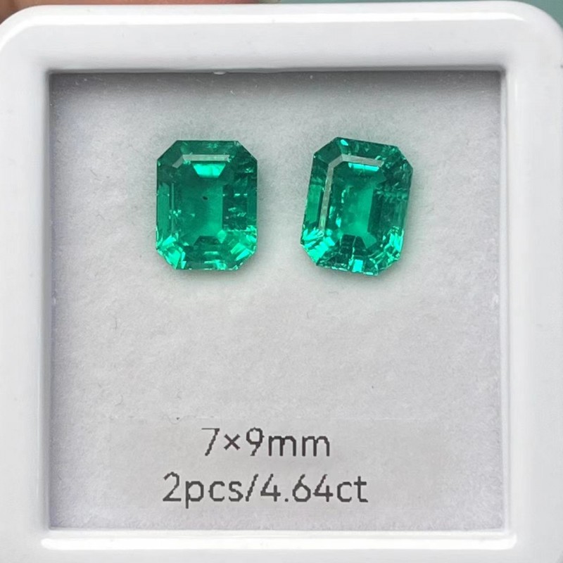 Pirmiana Big Size Emerald Cut 7x9mm Lab Grown Emeralds with Inclushions Like Natural Emerald Gemstone for Jewelry Making Pirmiana Big Size Emerald Cut 7x9mm Lab Grown Emeralds with Inclushions Like Natural Emerald Gemstone for Jewelry Making