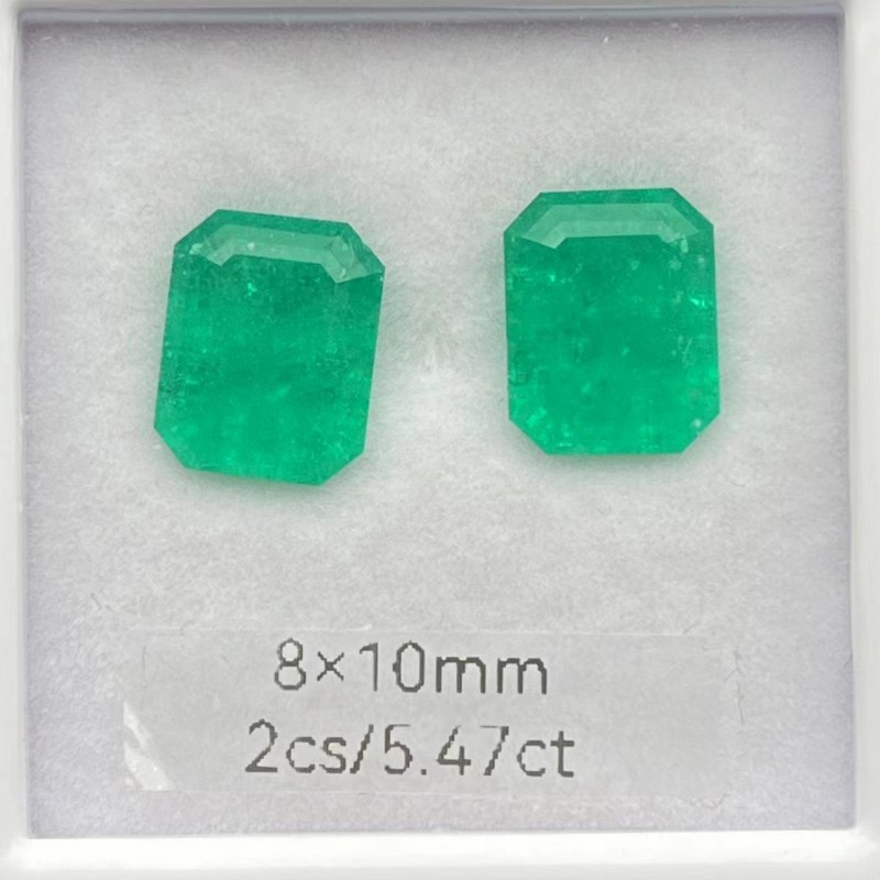 Pirmiana Big Size Emerald Cut 8x10mm Lab Grown Emeralds with Inclushions Like Natural Emerald Gemstone for Jewelry Making Pirmiana Big Size Emerald Cut 8x10mm Lab Grown Emeralds with Inclushions Like Natural Emerald Gemstone for Jewelry Making