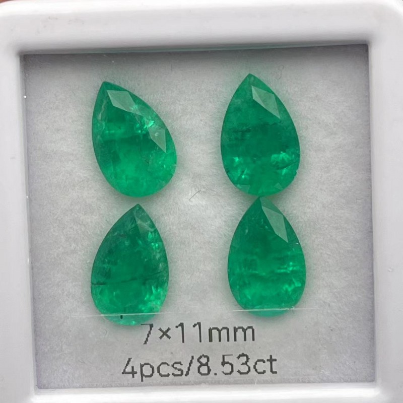 Ruif Jewelry Top Quality Pear Shape 8x12mm/7x11mm/7x10mm/6x10mm Lab Grown Emeralds Columbia Color Loose Gemstone for Diy Jewelry Making Ruif Jewelry Top Quality Pear Shape 8x12mm/7x11mm/7x10mm/6x10mm Lab Grown Emeralds Columbia Color Loose Gemstone for Diy Jewelry Making