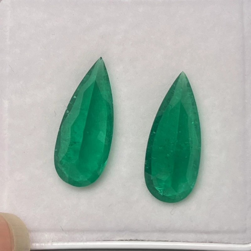 Ruif Jewelry Top Quality Pear Shape 7x17mm Lab Grown Emeralds Columbia Color Loose Gemstone for Diy Jewelry Making Ruif Jewelry Top Quality Pear Shape 7x17mm Lab Grown Emeralds Columbia Color Loose Gemstone for Diy Jewelry Making