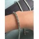 Ruif Jewelry Classic Popular Design 3mm Each Green Color Moissanite tennis  Bracelet S925 Silver  Fashion Jewelry 